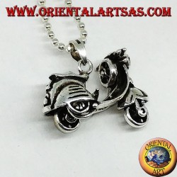 Silver pendant the legendary Vespa (mobile)