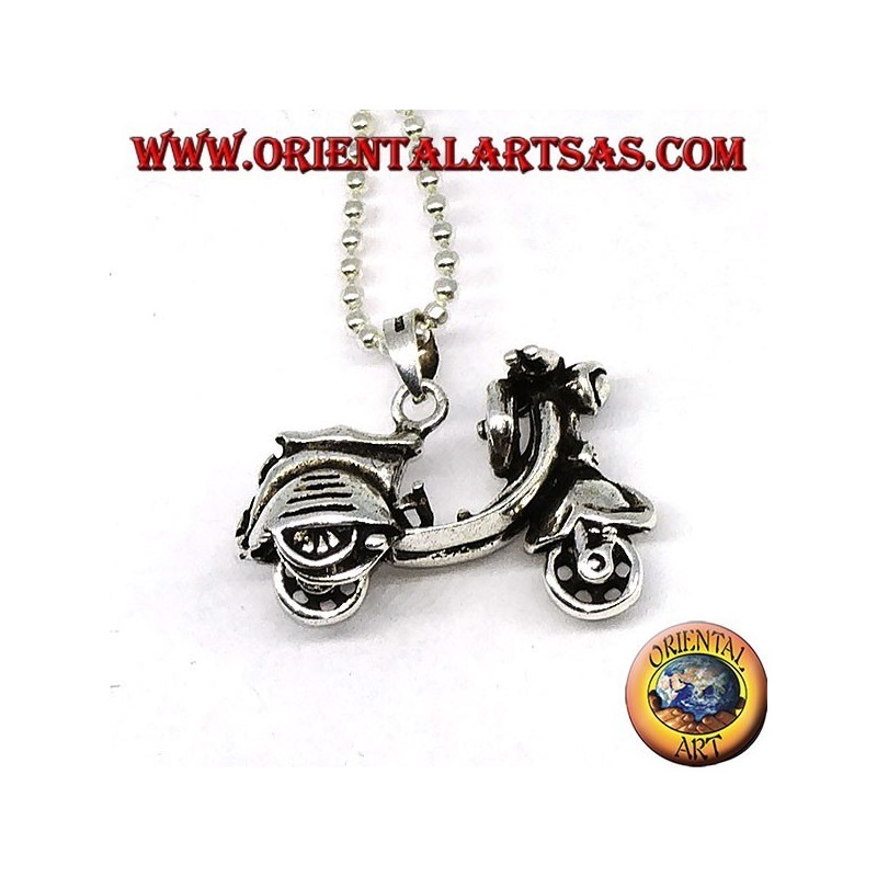 Silver pendant the legendary Vespa (mobile)