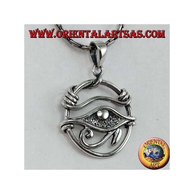 Silberanhänger, Auge von Horus im Kreis