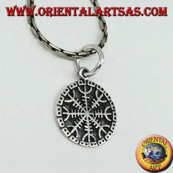 Pendentif en argent vegvisir (petit) aegishjalmur