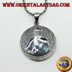 Pendant in silver Sacred Heart of Jesus