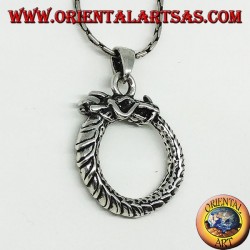 Silberanhänger, Drache Uroboro ouroboros