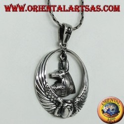 Pendentif en argent, guide Anubis des âmes