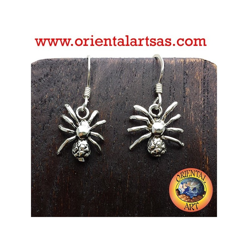 orecchino ragno in orgento