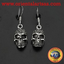 boucles d'oreilles crâne