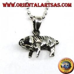 Pendentif en argent, sanglier ou cochon