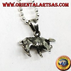Pendentif en argent, sanglier ou cochon
