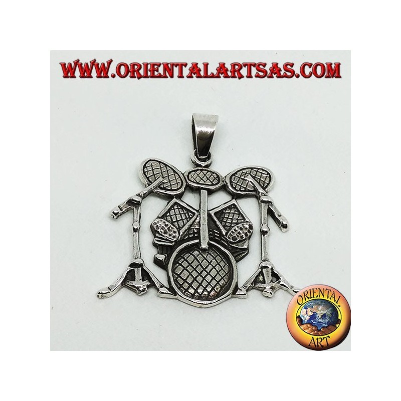 Silver pendant Battery (musical instrument)