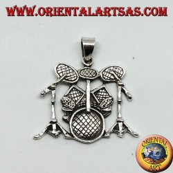 Silver pendant Battery (musical instrument)