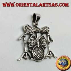 Colgante de plata de la batería (instrumento musical)