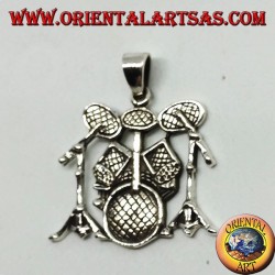 Silver pendant Battery (musical instrument)