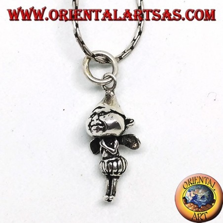 Ciondolo in argento, l'Elfo con le ali