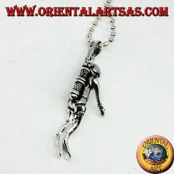 Pendentif portable du plongeur en argent