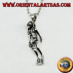 Pendentif portable du plongeur en argent