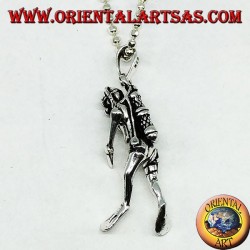 Pendentif portable du plongeur en argent