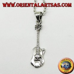 Pendentif Argent Guitare Electrique