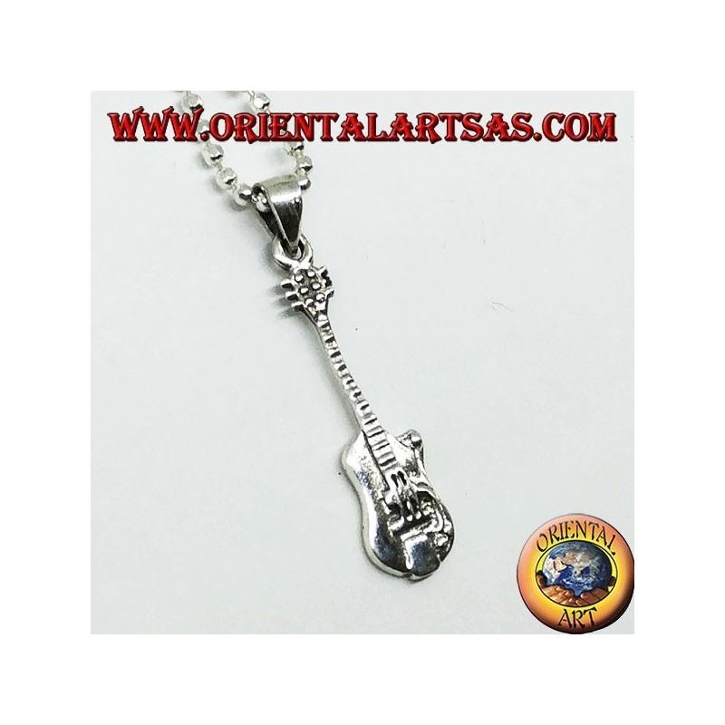Silber Anhänger E-Gitarre