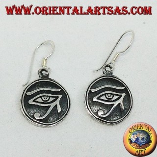 Pendiente en colgante de plata del ojo de Ra Horus.