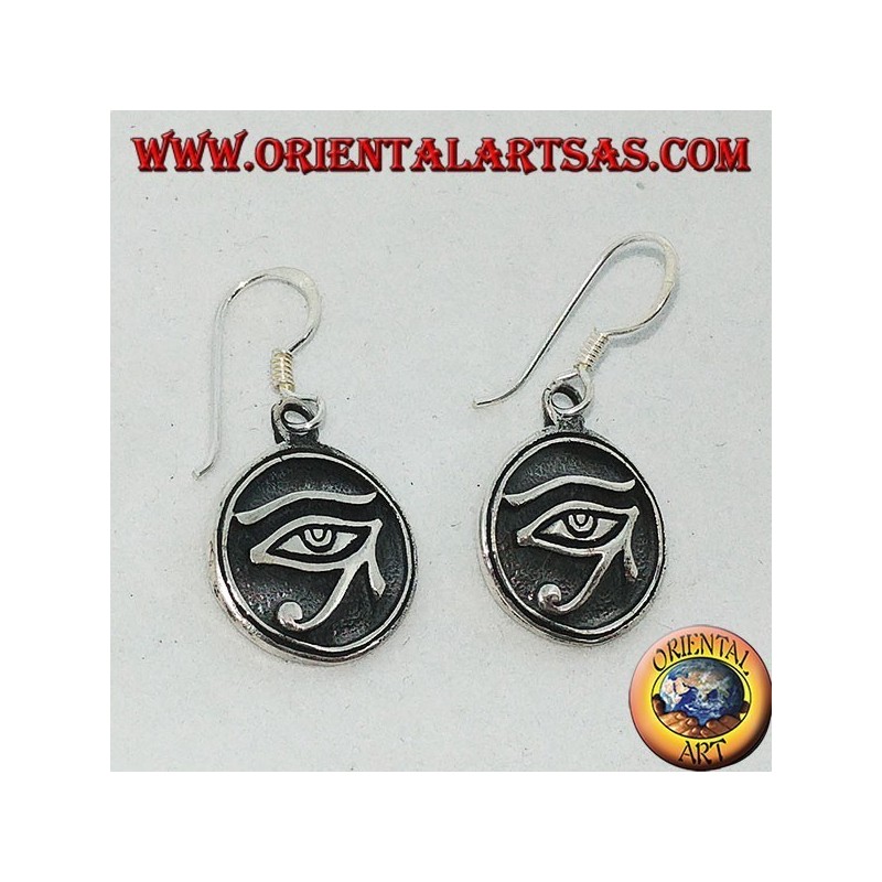 Earring in silver pendant of the eye of Ra Horus