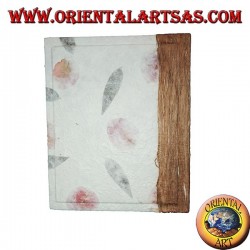 Photo album in rice paper with bas-relief of petals, 20 cm