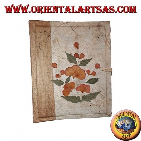 Album fotografico in carta di riso con petali di fiori, 20 cm