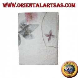 Telefonbuch aus Reispapier und Blütenblättern, 12 cm