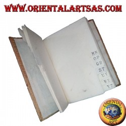 Telefonbuch in Baumrinde und Reispapier, 12 cm