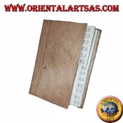 Annuaire téléphonique en écorce d'arbre et papier de riz, 12 cm