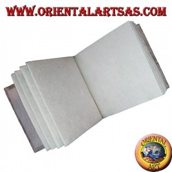 Cahier en papier de riz et pétales de fleurs, 10x10 cm