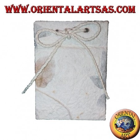 Taccuino in carta di riso e petali di fiori con apertura verticale, 10 cm