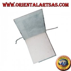 Notizbuch aus Reispapier und Blütenblättern mit vertikaler Öffnung, 10 cm