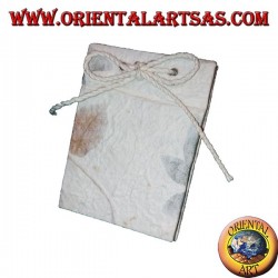Carnet de notes en papier de riz et pétales de fleurs à ouverture verticale, 10 cm