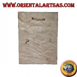 Carnet de notes en écorce d'arbre à ouverture verticale, 10 cm