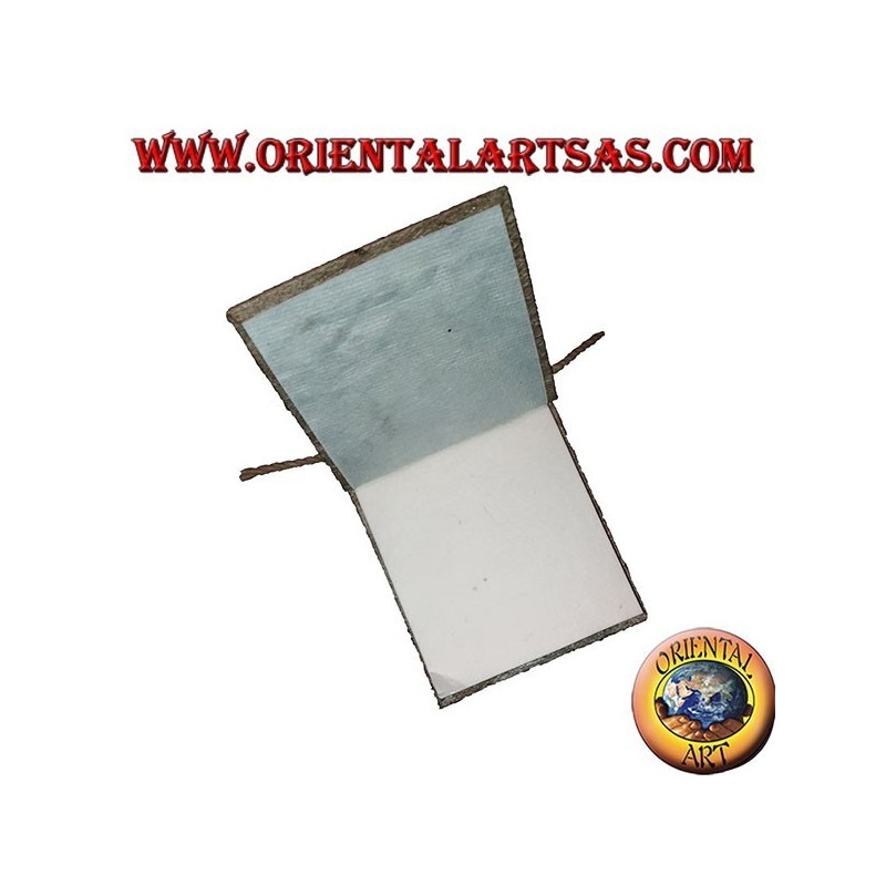 Notebook in tree bark with vertical opening, 10 cm