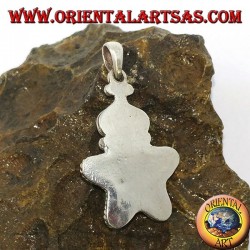 silver pendant Natural Turquoise Tibetan Star