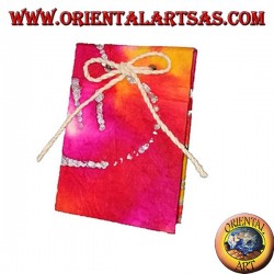 Cuaderno en papel de arroz coloreado con apertura vertical, 10 cm.