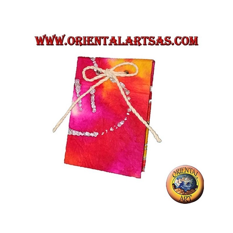 Carnet de notes en papier de riz de couleur avec ouverture verticale, 10 cm