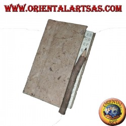 Telephone book in tree bark with pencil in the trunk, 11 cm