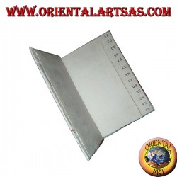 Annuaire téléphonique en papier de riz et pétales avec un crayon dans le coffre, 14 cm