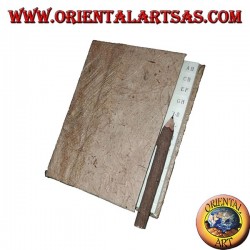 Telephone book in tree bark with pencil in the trunk, 14 cm