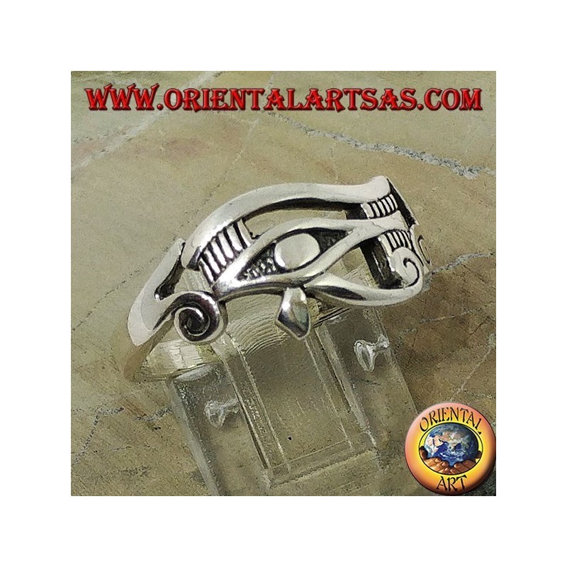 Silberring Auge des Horus (Horusauge und Ra)