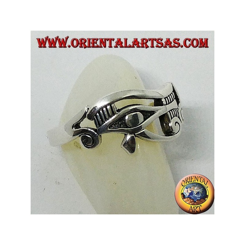 Silberring Auge des Horus (Horusauge und Ra)