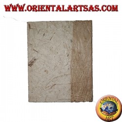 Annuaire téléphonique en écorce d'arbre et plaque avec éléphant et arbre, 14 cm