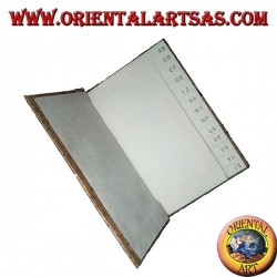 Telephone book in tree bark and plaque with elephant, 14 cm