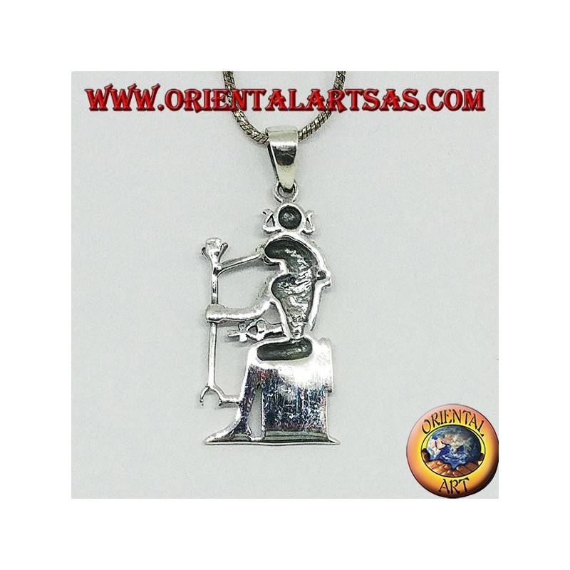 colgante de plata Sekhmet (también Sachmis)