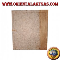 Photo album in tree bark with closure, 27 cm