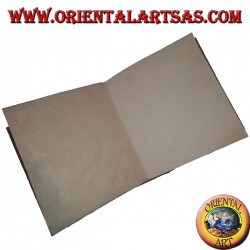 Photo album in tree bark with closure, 27 cm