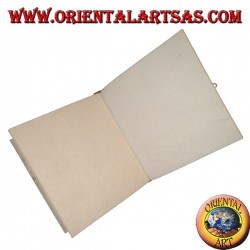 Album photo en papier de riz et écorce à motif floral, 27 cm