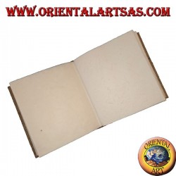 Album photo en écorce d'arbre avec motif floral, 27 cm