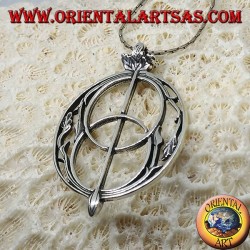 Pendentif en argent, la coupe de puits “The Chalice Well, Glastonbury”